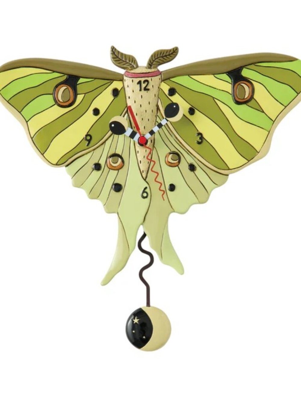 Allen Design Selene Moth Clock.